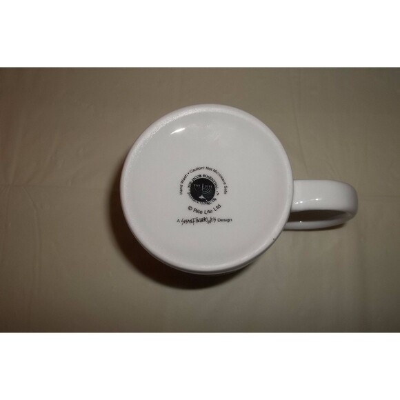 Rite Lite Ltd Menorah Hanukkah Chanukah Coffee Mug Cup Susan Fischer Weis. - Picture 4 of 4